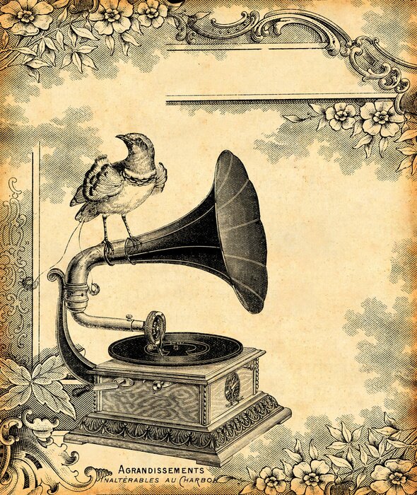 Poster Vintage muziek