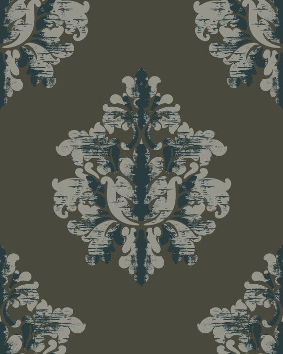 Poster Vintage pattern. Classic royal background. Damask wallpaper