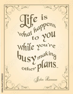 Poster Vintage Typografie