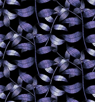 Poster Violette abstractie