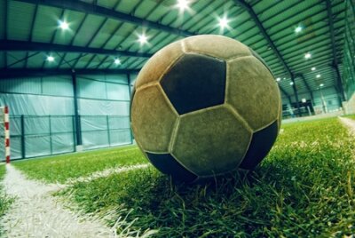 Poster Voetbal in de voetbalhal