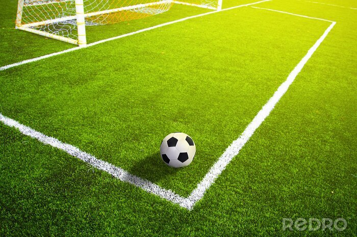 Poster Voetbal in het doelgebied