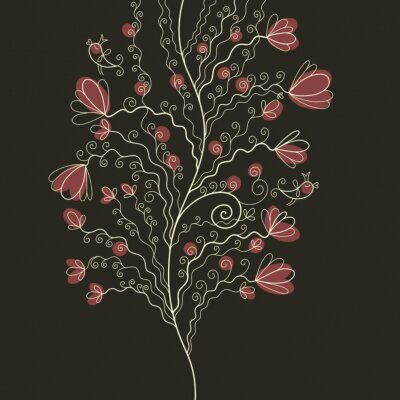 Vogels en bloemen voor kinderen