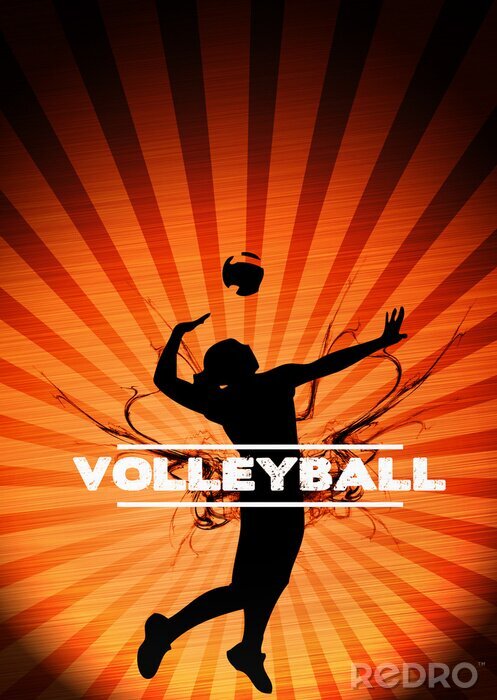 Poster Volleybal achtergrond