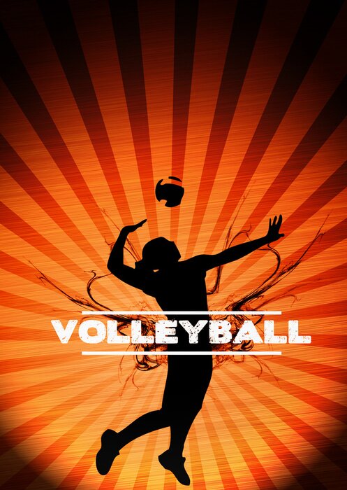 Poster Volleybal achtergrond