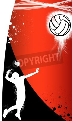 Poster Volleyball background with space  poster, web, leaflet, magazine 