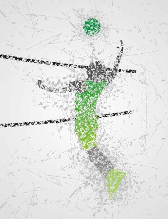 Poster volleyball speler