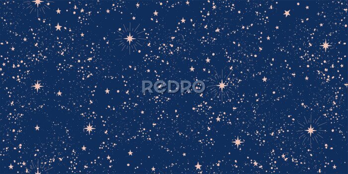 Poster Warm sterrenlicht