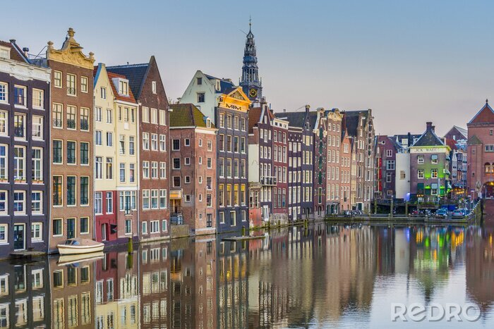 Poster Wasserkanal Amsterdam Niederlande