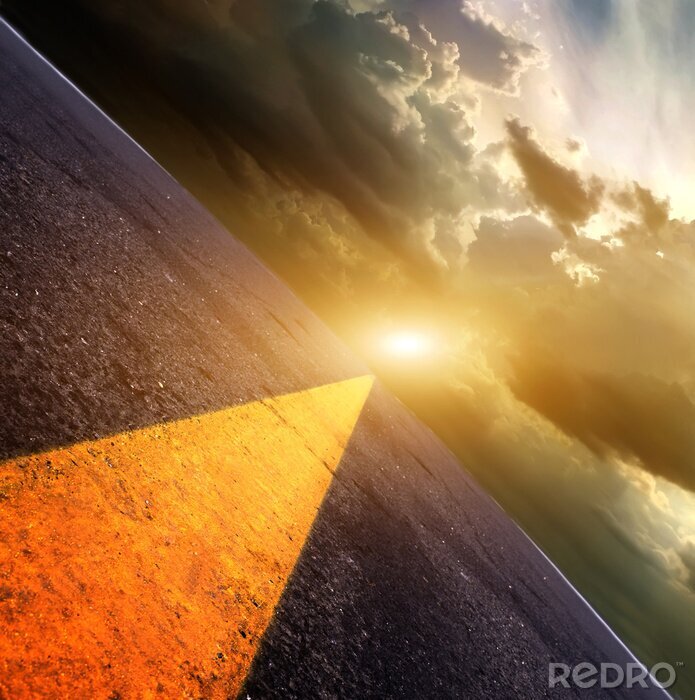 Poster Weg naar de zon