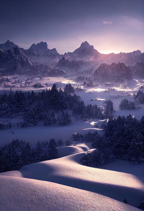 Poster Winterochtend