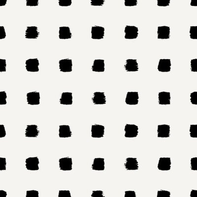 Wit patroon met geschilderde zwarte vierkanten