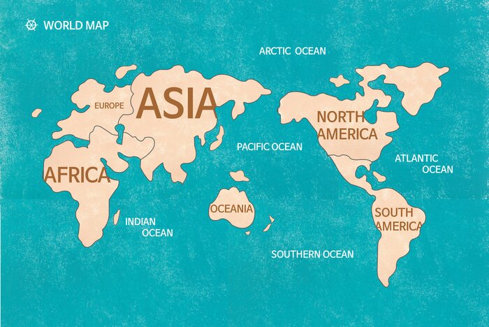 Poster 세계 지도