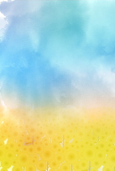 Poster ひまわり　夏　暑中お見舞い　背景
