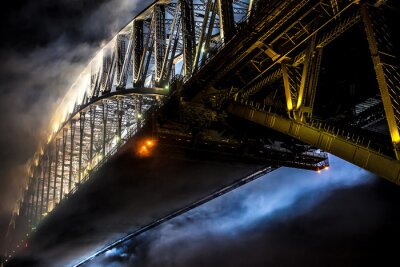 Poster Sydney Harbour Bridge New Year's Eve vuurwerk シ ド ニ ー ハ ー バ ー ブ リ ッ ジ 大 晦 日 の 花火 大会