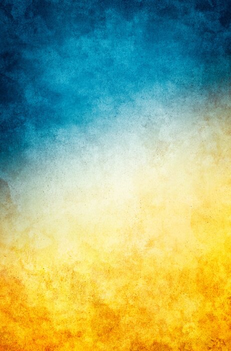 Poster Yellow Blue Grunge