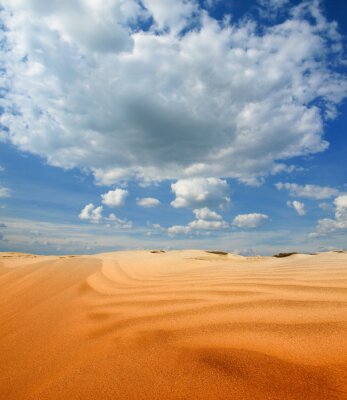 Zand woestijn en hemel