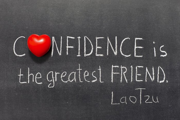 Poster Zelfvertrouwen citaat