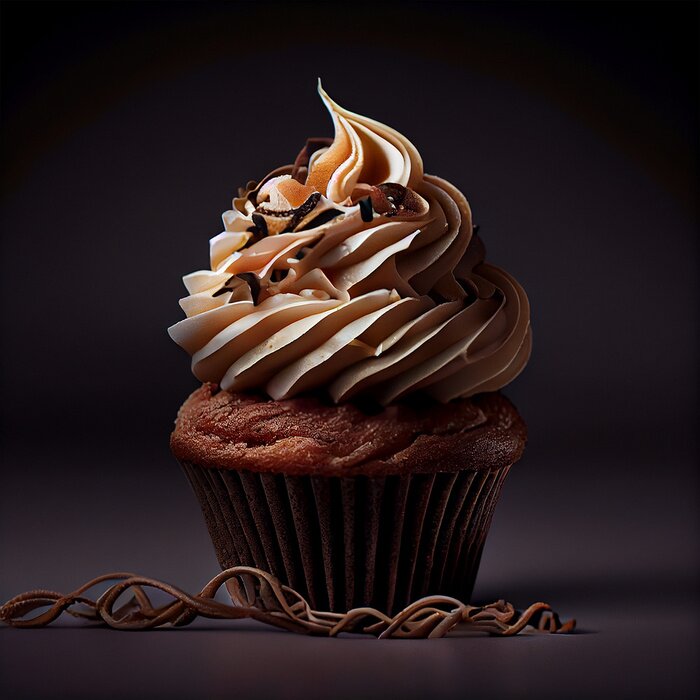 Poster Zoete chocolademuffin