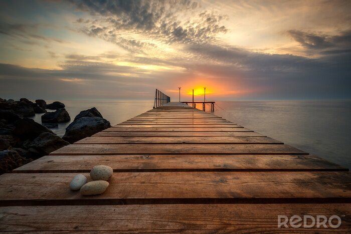 Poster Zonsondergang in Bulgarije