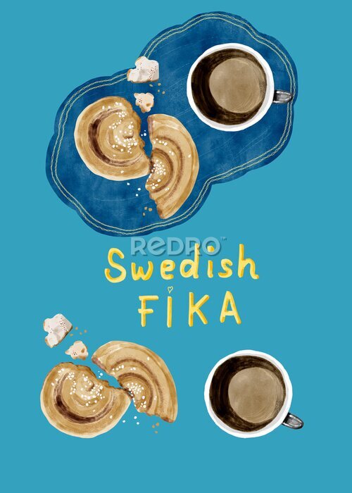 Poster Zweeds ontbijt