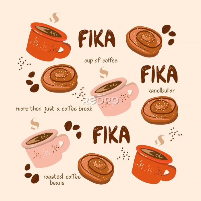 Poster Zweedse koffie fika
