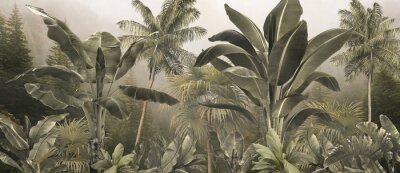 3D-vegetatie in een tropische jungle