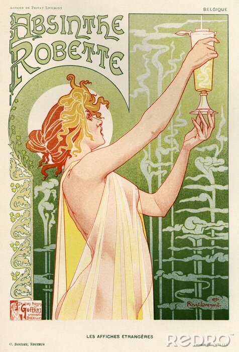 Sticker Absinthe Poster. Datum: 1896