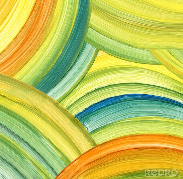 Sticker Abstract acryl schilderij achtergrond