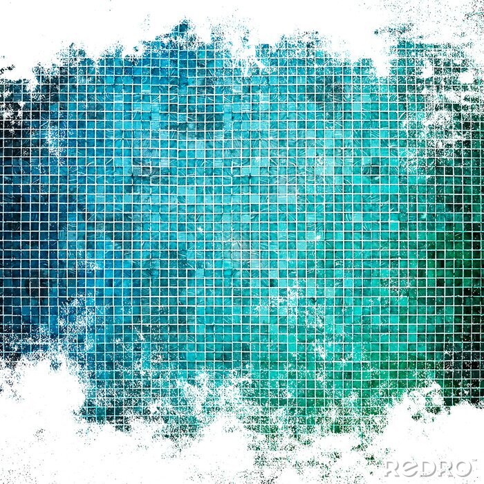 Sticker Abstract geometrisch mozaïek