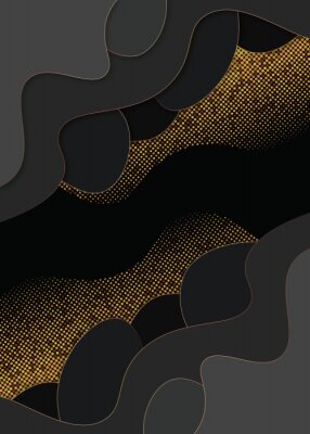 Sticker Abstracte achtergrond 3D effect