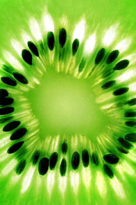 Sticker Abstracte foto van een kiwi