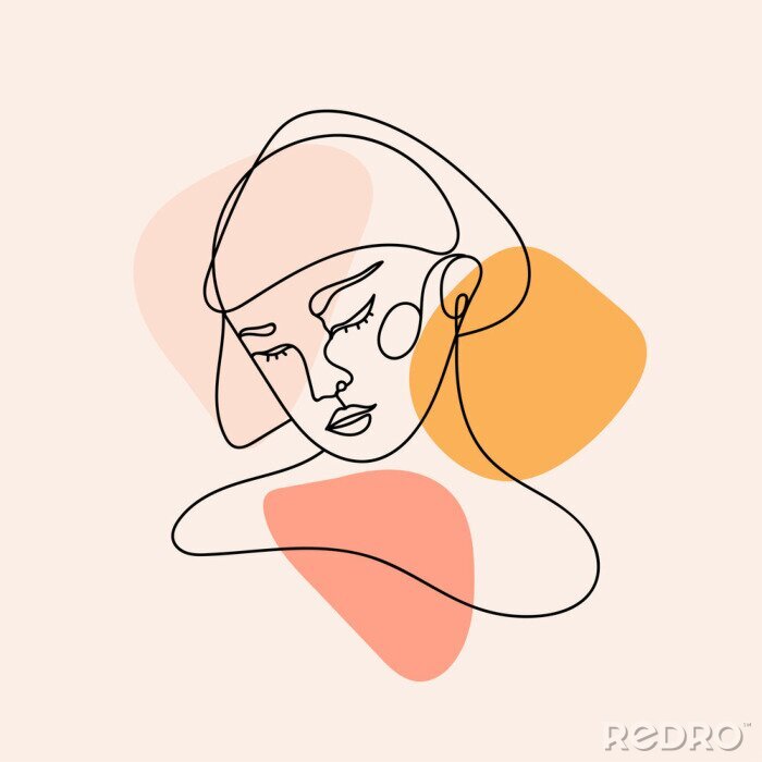 Sticker Abstracte mensen