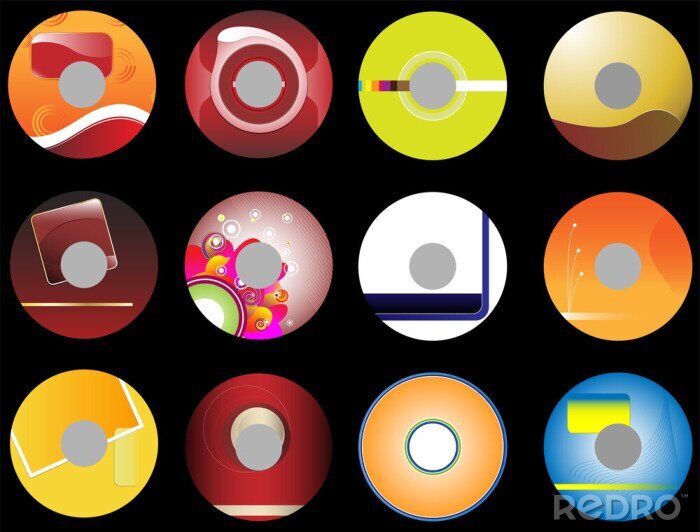 Sticker Abstracte vinylplaten