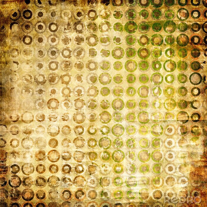 Sticker Achtergrond in sepia stippen