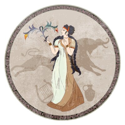 Sticker Afbeeldingen in het klimaat van het oude Griekenland