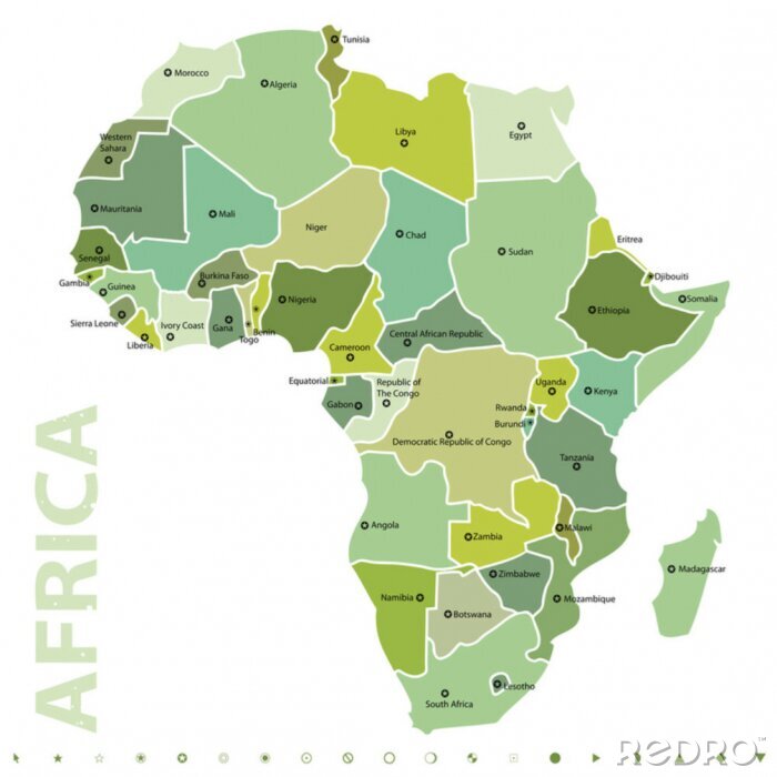 Sticker Afrika