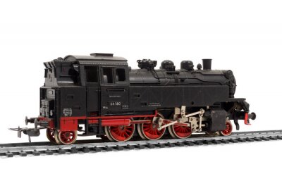 Sticker alte Modelleisenbahn Dampflok, lok, lokomotive