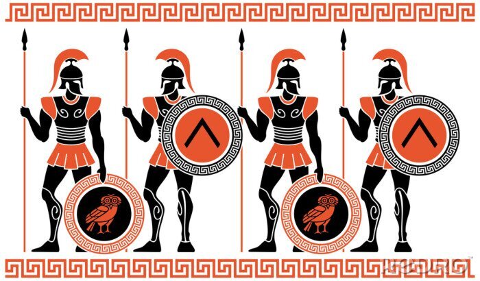 Sticker Ancient Greek Warriors