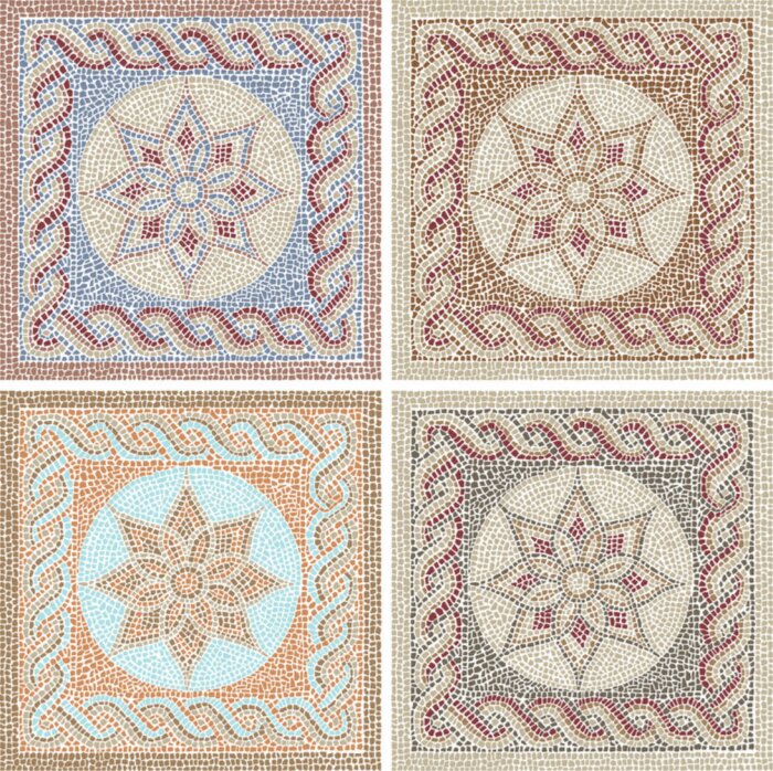 Sticker Antiek mozaïek