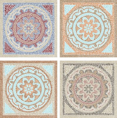 Sticker Antieke mozaïek