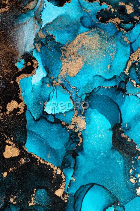 Sticker Aquamarijn en de dans van verf