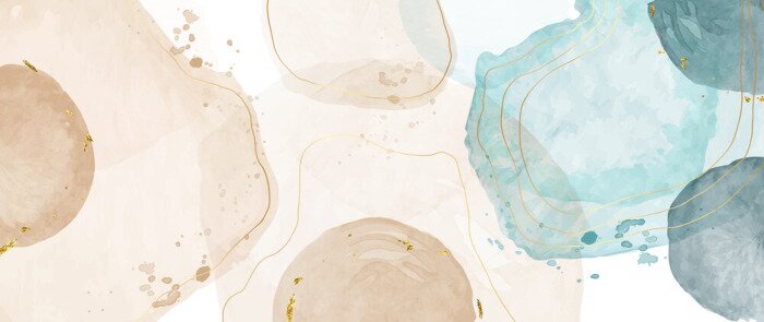 Sticker Aquarel achtergrond in zachte kleuren