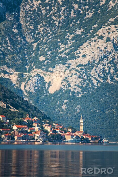 Sticker Avond in zee stad