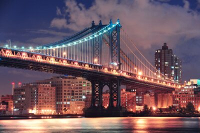 Avond Manhattan Bridge
