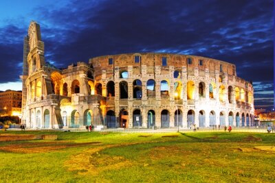 Avondzicht op het Colosseum