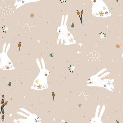 Avonturen van witte konijntjes