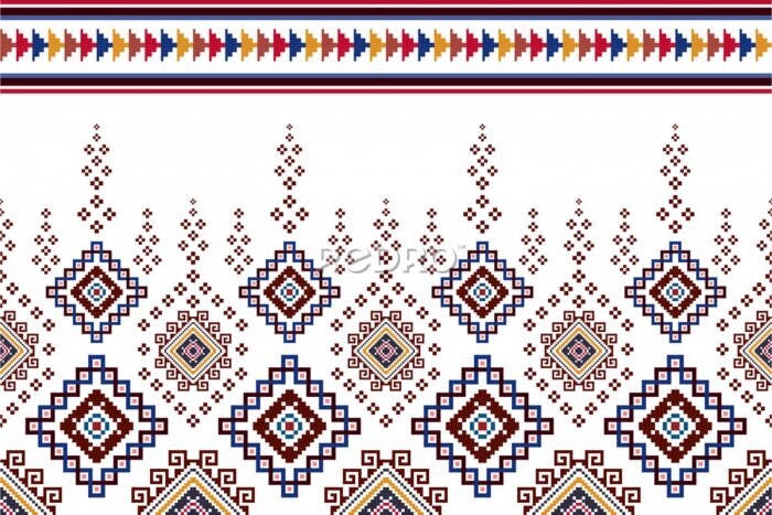 Sticker Azteeks geometrisch patroon