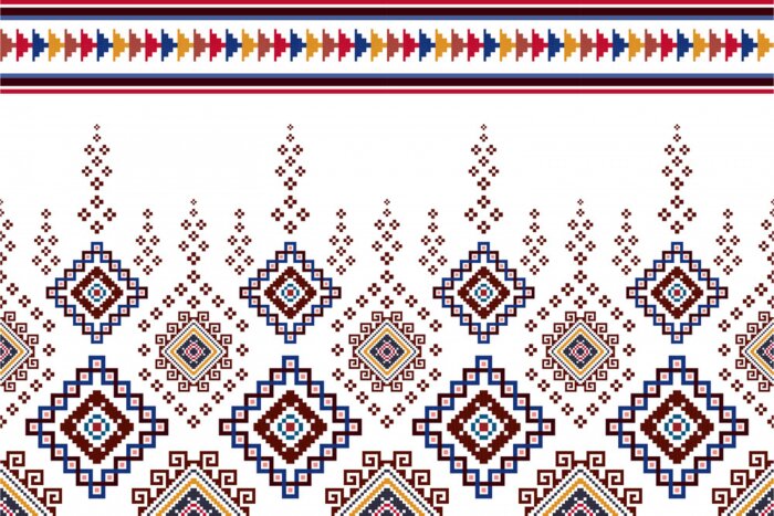 Sticker Azteeks geometrisch patroon