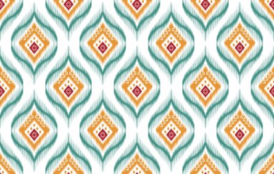 Sticker Azteeks ornament met groene details